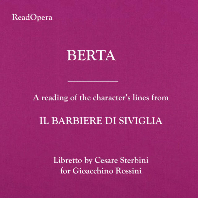 Berta – Il barbiere di Siviglia