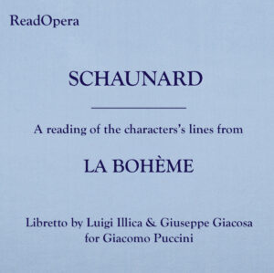 SCHAUNARD – La Bohème – Puccini
