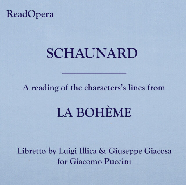 SCHAUNARD – La Bohème – Puccini