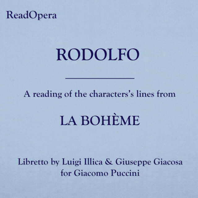 RODOLFO – La Bohème – Puccini